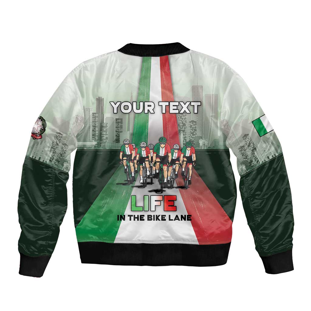 Personalized Italy Cycling Bomber Jacket Life In The Bike Lane - Wonder Print Shop