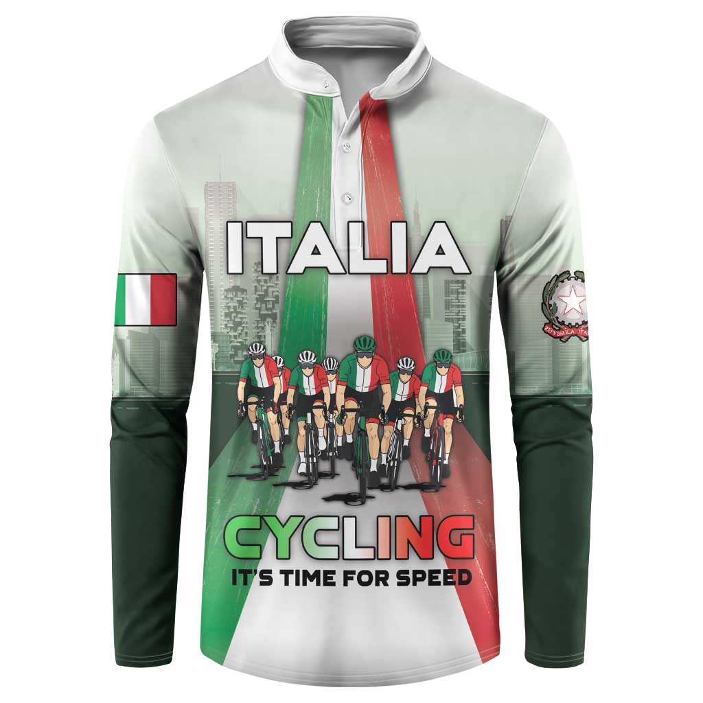 Personalized Italy Cycling Button Sweatshirt Life In The Bike Lane - Wonder Print Shop