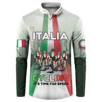 Personalized Italy Cycling Button Sweatshirt Life In The Bike Lane - Wonder Print Shop