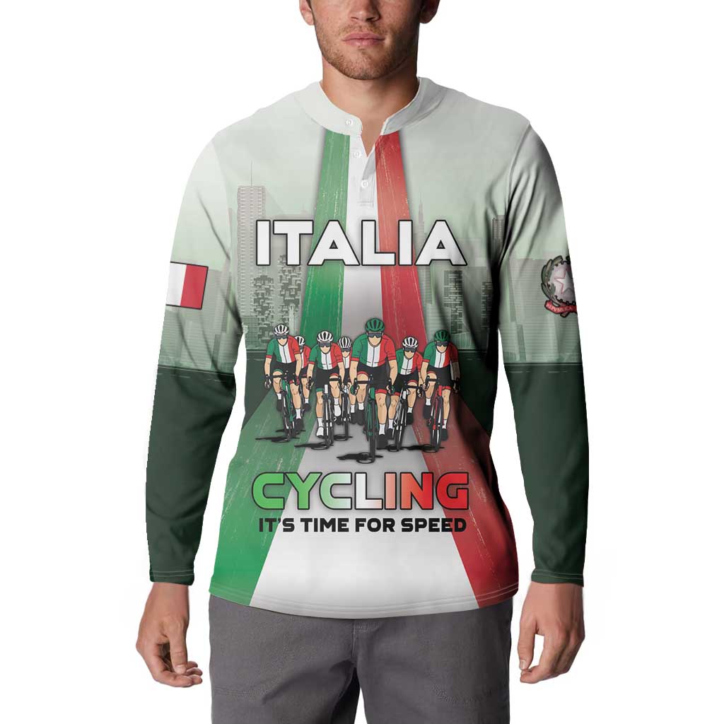 Personalized Italy Cycling Button Sweatshirt Life In The Bike Lane - Wonder Print Shop
