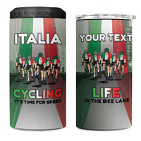 Personalized Italy Cycling 4 in 1 Can Cooler Tumbler Life In The Bike Lane - Wonder Print Shop
