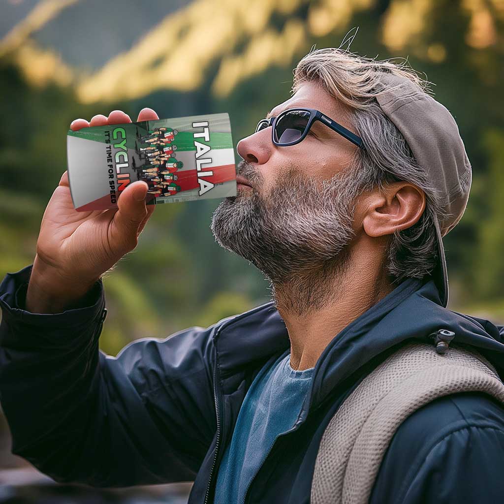 Personalized Italy Cycling 4 in 1 Can Cooler Tumbler Life In The Bike Lane - Wonder Print Shop