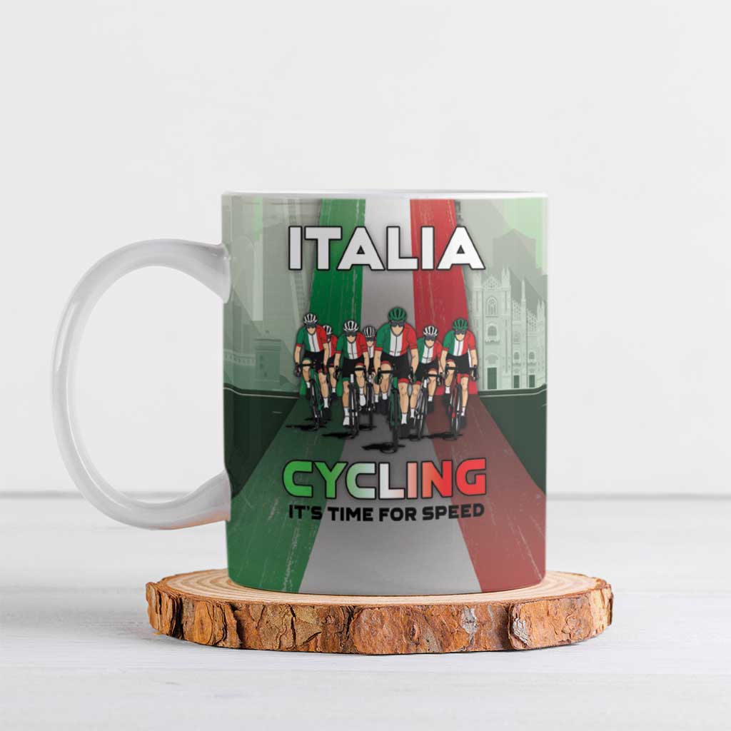 Italy Cycling Ceramic Mug Life In The Bike Lane - Wonder Print Shop