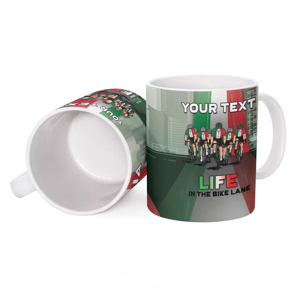 Italy Cycling Ceramic Mug Life In The Bike Lane - Wonder Print Shop