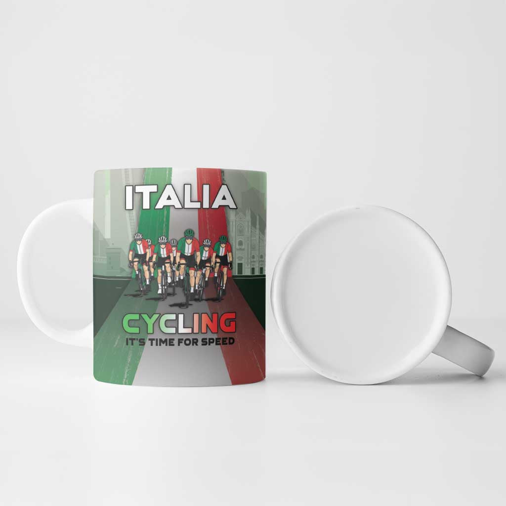Italy Cycling Ceramic Mug Life In The Bike Lane - Wonder Print Shop