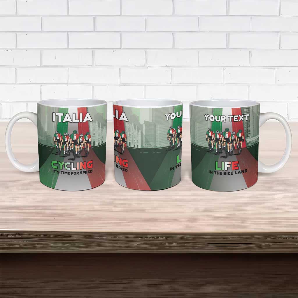 Italy Cycling Ceramic Mug Life In The Bike Lane - Wonder Print Shop