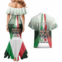 Personalized Italy Cycling Couples Matching Mermaid Dress and Hawaiian Shirt Life In The Bike Lane - Wonder Print Shop