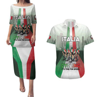 Personalized Italy Cycling Couples Matching Puletasi and Hawaiian Shirt Life In The Bike Lane - Wonder Print Shop