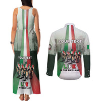Personalized Italy Cycling Couples Matching Tank Maxi Dress and Long Sleeve Button Shirt Life In The Bike Lane - Wonder Print Shop