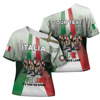 Personalized Italy Cycling Cross Shoulder Shirt Life In The Bike Lane - Wonder Print Shop
