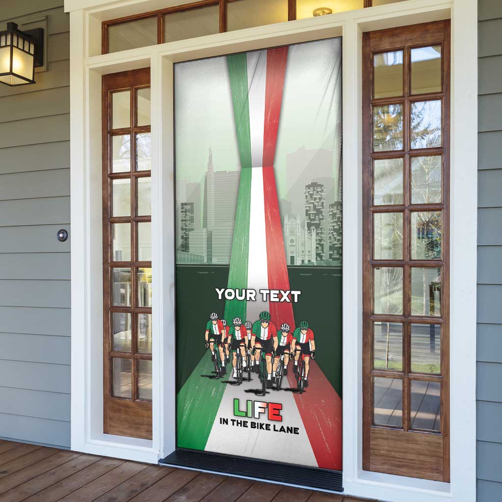 Personalized Italy Cycling Door Cover Life In The Bike Lane - Wonder Print Shop