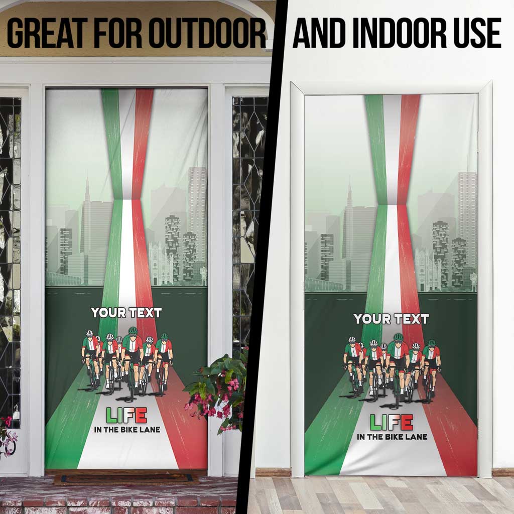 Personalized Italy Cycling Door Cover Life In The Bike Lane - Wonder Print Shop