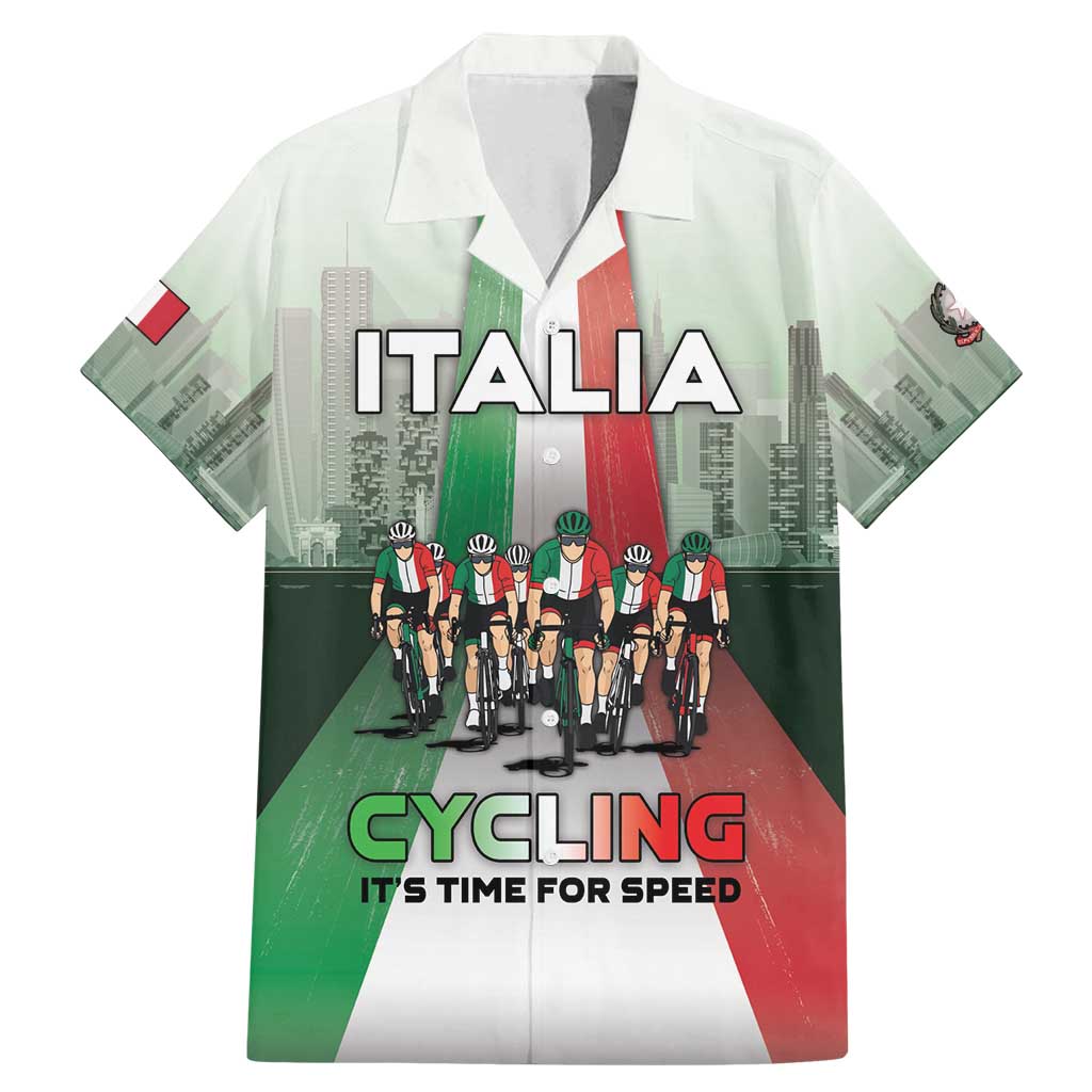 Personalized Italy Cycling Family Matching Mermaid Dress and Hawaiian Shirt Life In The Bike Lane - Wonder Print Shop