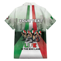 Personalized Italy Cycling Family Matching Off The Shoulder Long Sleeve Dress and Hawaiian Shirt Life In The Bike Lane - Wonder Print Shop