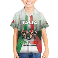 Personalized Italy Cycling Family Matching Off The Shoulder Long Sleeve Dress and Hawaiian Shirt Life In The Bike Lane - Wonder Print Shop