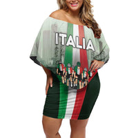 Personalized Italy Cycling Family Matching Off Shoulder Short Dress and Hawaiian Shirt Life In The Bike Lane - Wonder Print Shop