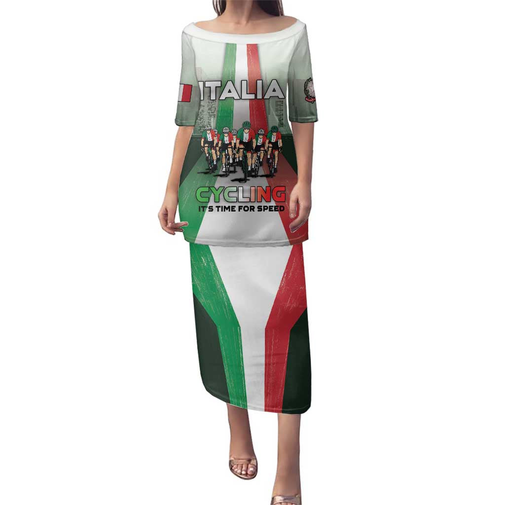 Personalized Italy Cycling Family Matching Puletasi and Hawaiian Shirt Life In The Bike Lane - Wonder Print Shop