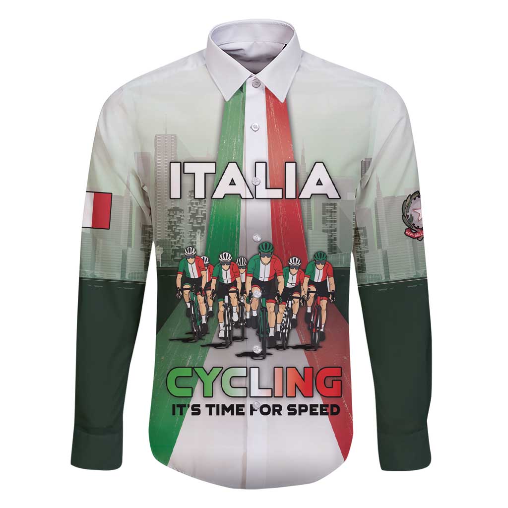 Personalized Italy Cycling Family Matching Short Sleeve Bodycon Dress and Hawaiian Shirt Life In The Bike Lane - Wonder Print Shop