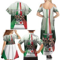 Personalized Italy Cycling Family Matching Summer Maxi Dress and Hawaiian Shirt Life In The Bike Lane - Wonder Print Shop