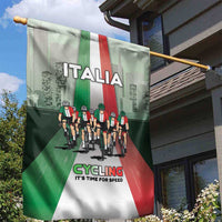 Italy Cycling Garden Flag Life In The Bike Lane - Wonder Print Shop