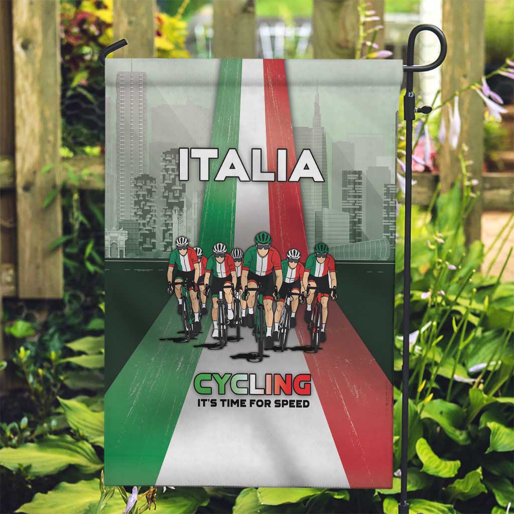 Italy Cycling Garden Flag Life In The Bike Lane - Wonder Print Shop