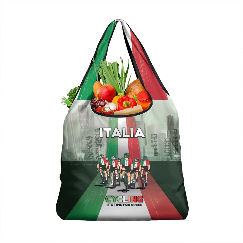 Italy Cycling Grocery Bag Life In The Bike Lane - Wonder Print Shop