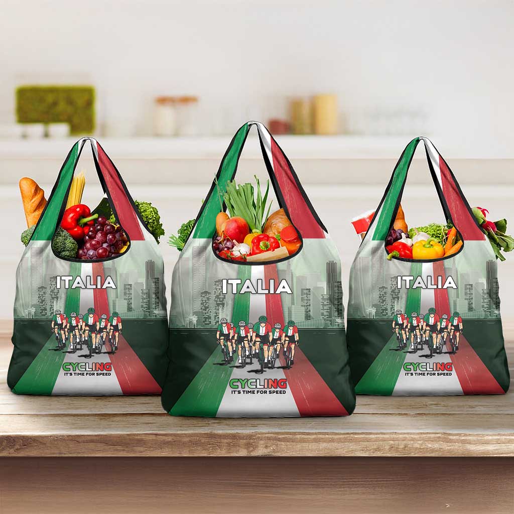 Italy Cycling Grocery Bag Life In The Bike Lane - Wonder Print Shop