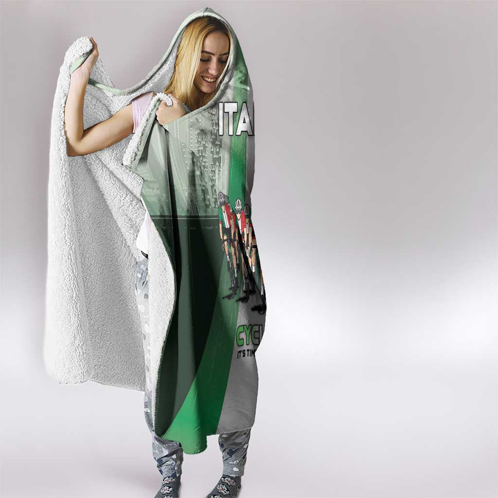 Italy Cycling Hooded Blanket Life In The Bike Lane - Wonder Print Shop