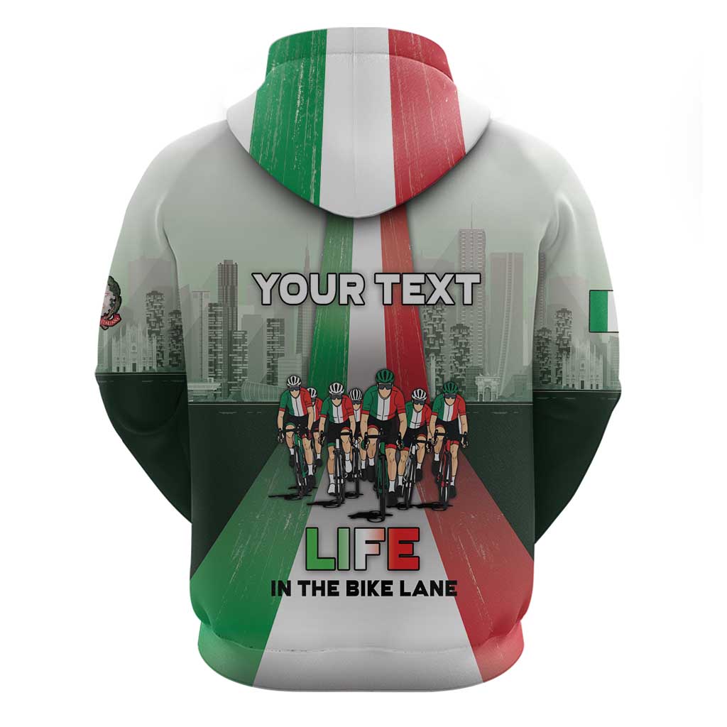 Personalized Italy Cycling Hoodie Life In The Bike Lane - Wonder Print Shop