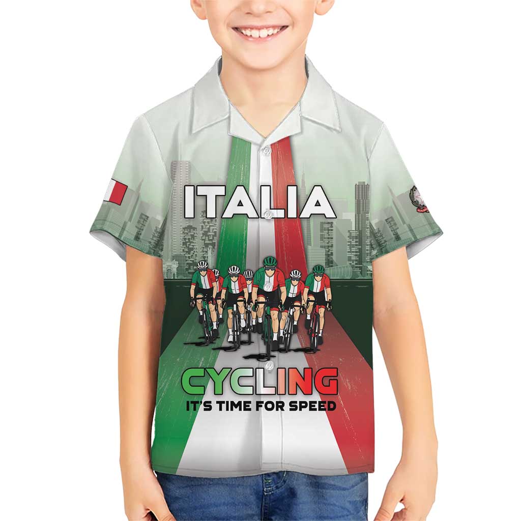 Personalized Italy Cycling Kid Hawaiian Shirt Life In The Bike Lane - Wonder Print Shop
