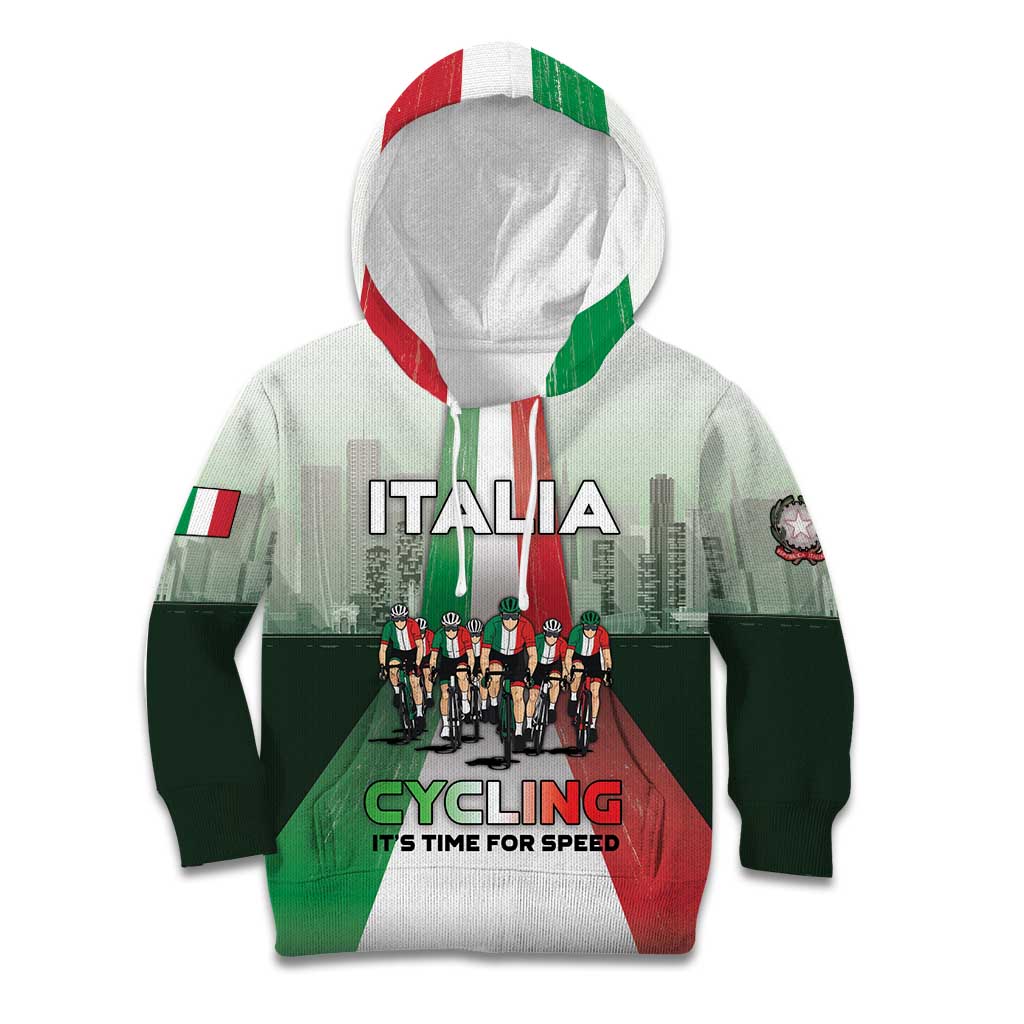 Personalized Italy Cycling Kid Hoodie Life In The Bike Lane - Wonder Print Shop