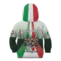 Personalized Italy Cycling Kid Hoodie Life In The Bike Lane - Wonder Print Shop