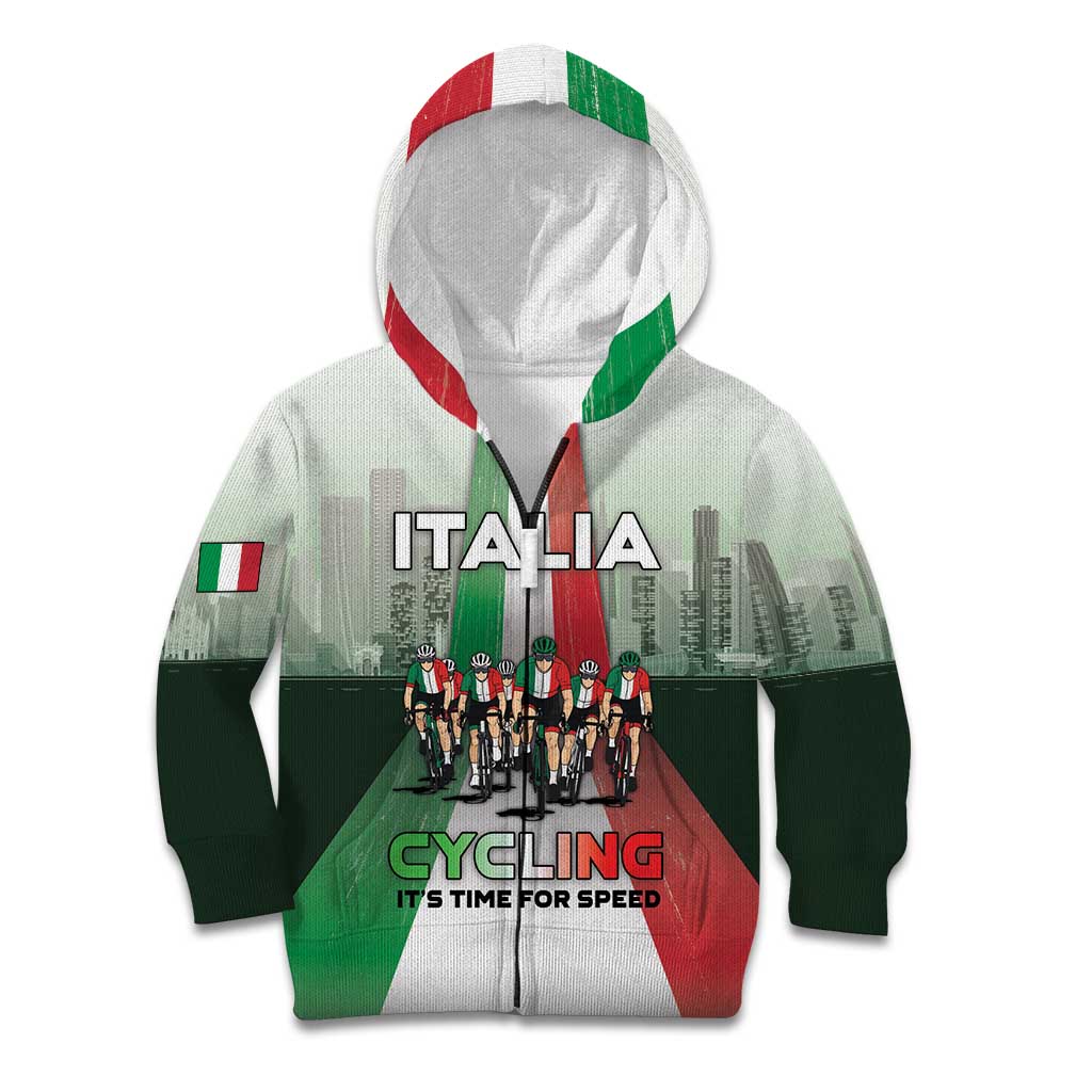 Personalized Italy Cycling Kid Hoodie Life In The Bike Lane - Wonder Print Shop