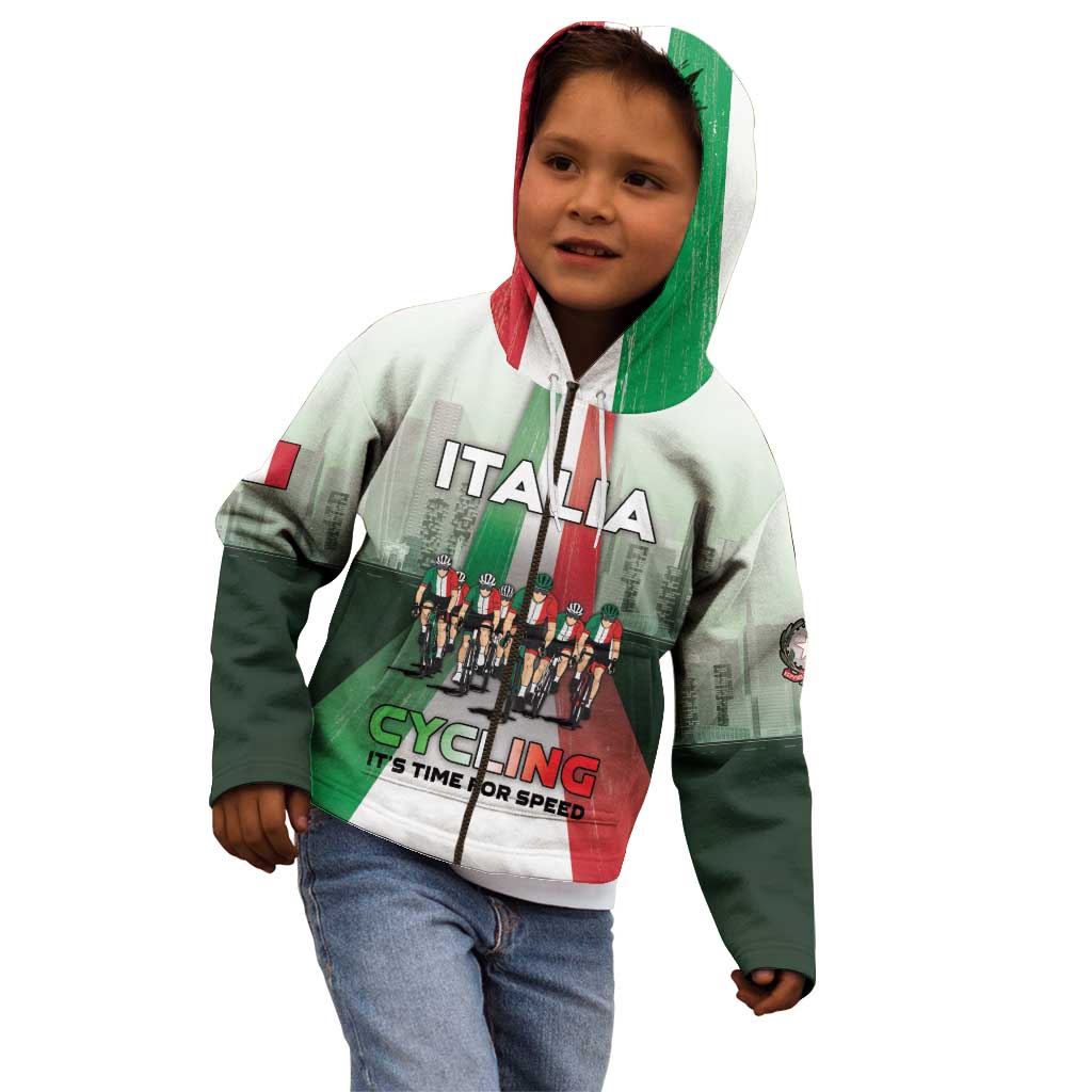 Personalized Italy Cycling Kid Hoodie Life In The Bike Lane - Wonder Print Shop