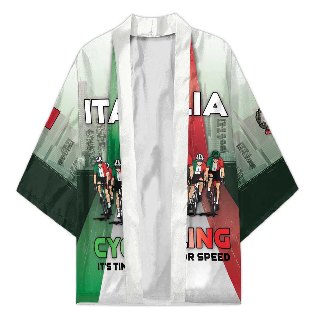 Personalized Italy Cycling Kimono Life In The Bike Lane - Wonder Print Shop