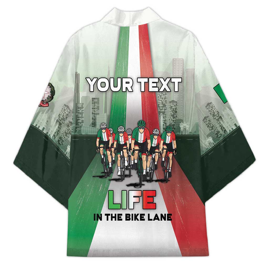 Personalized Italy Cycling Kimono Life In The Bike Lane - Wonder Print Shop