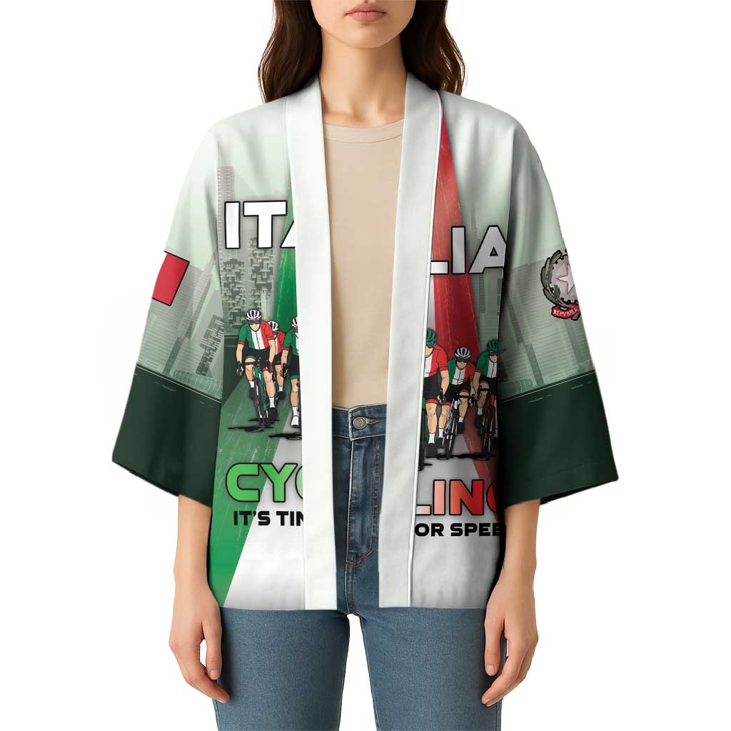 Personalized Italy Cycling Kimono Life In The Bike Lane - Wonder Print Shop
