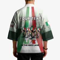Personalized Italy Cycling Kimono Life In The Bike Lane - Wonder Print Shop