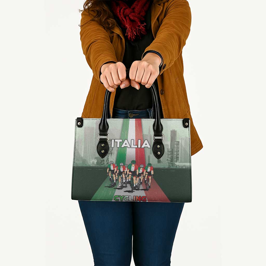 Italy Cycling Leather Bag Life In The Bike Lane - Wonder Print Shop