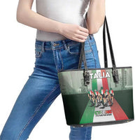 Italy Cycling Leather Tote Bag Life In The Bike Lane - Wonder Print Shop