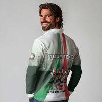 Personalized Italy Cycling Long Sleeve Polo Shirt Life In The Bike Lane - Wonder Print Shop