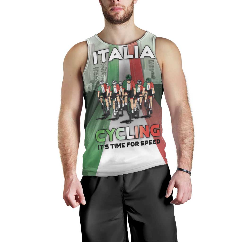 Personalized Italy Cycling Men Tank Top Life In The Bike Lane - Wonder Print Shop