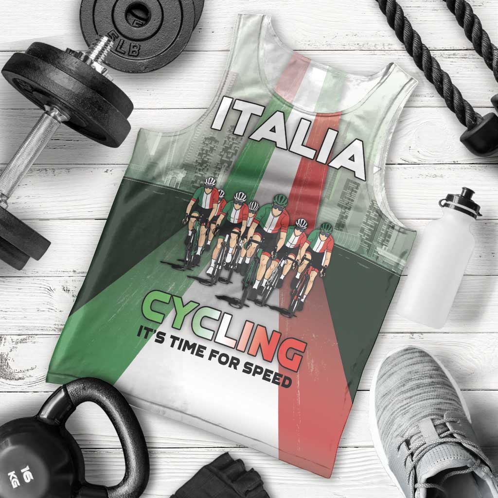 Personalized Italy Cycling Men Tank Top Life In The Bike Lane - Wonder Print Shop