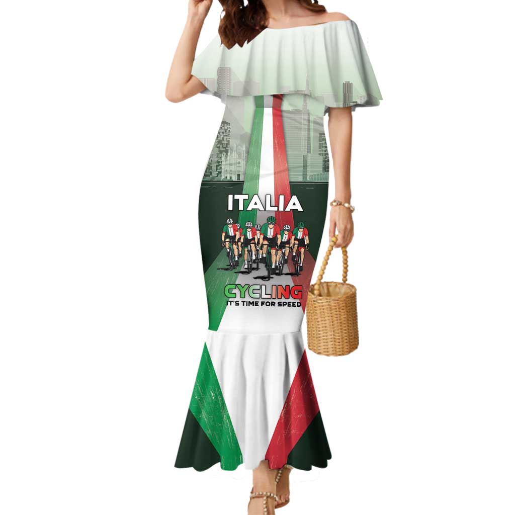 Personalized Italy Cycling Mermaid Dress Life In The Bike Lane - Wonder Print Shop