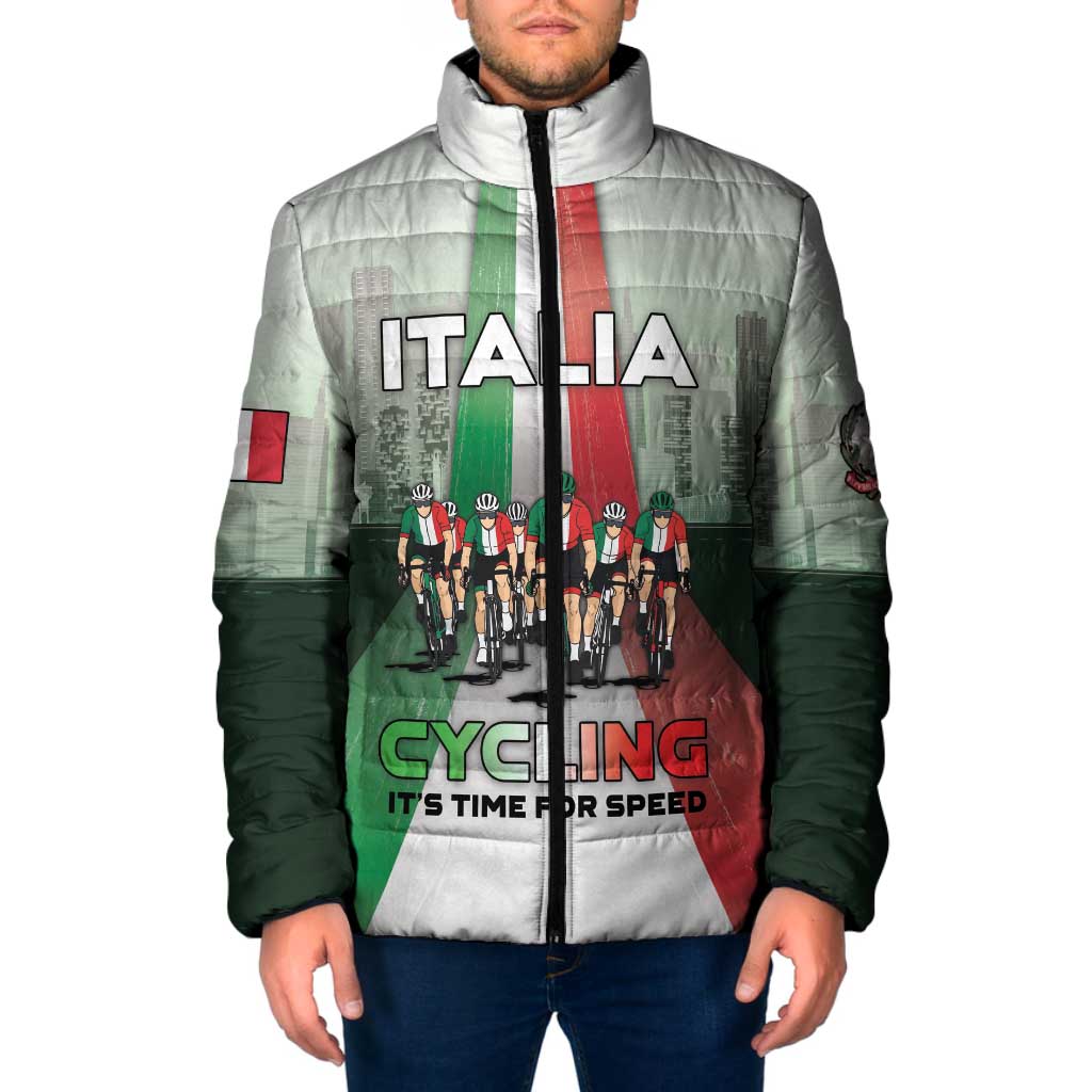 Personalized Italy Cycling Padded Jacket Life In The Bike Lane - Wonder Print Shop