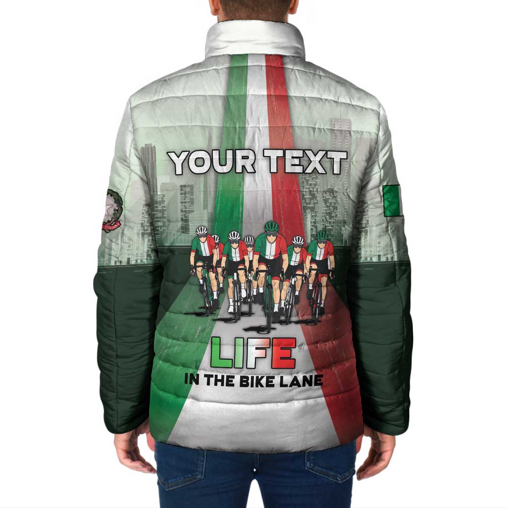 Personalized Italy Cycling Padded Jacket Life In The Bike Lane - Wonder Print Shop