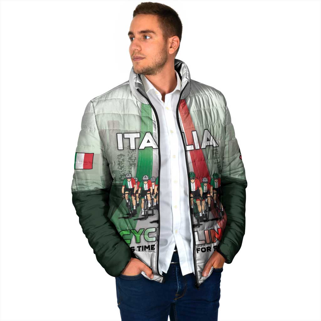Personalized Italy Cycling Padded Jacket Life In The Bike Lane - Wonder Print Shop