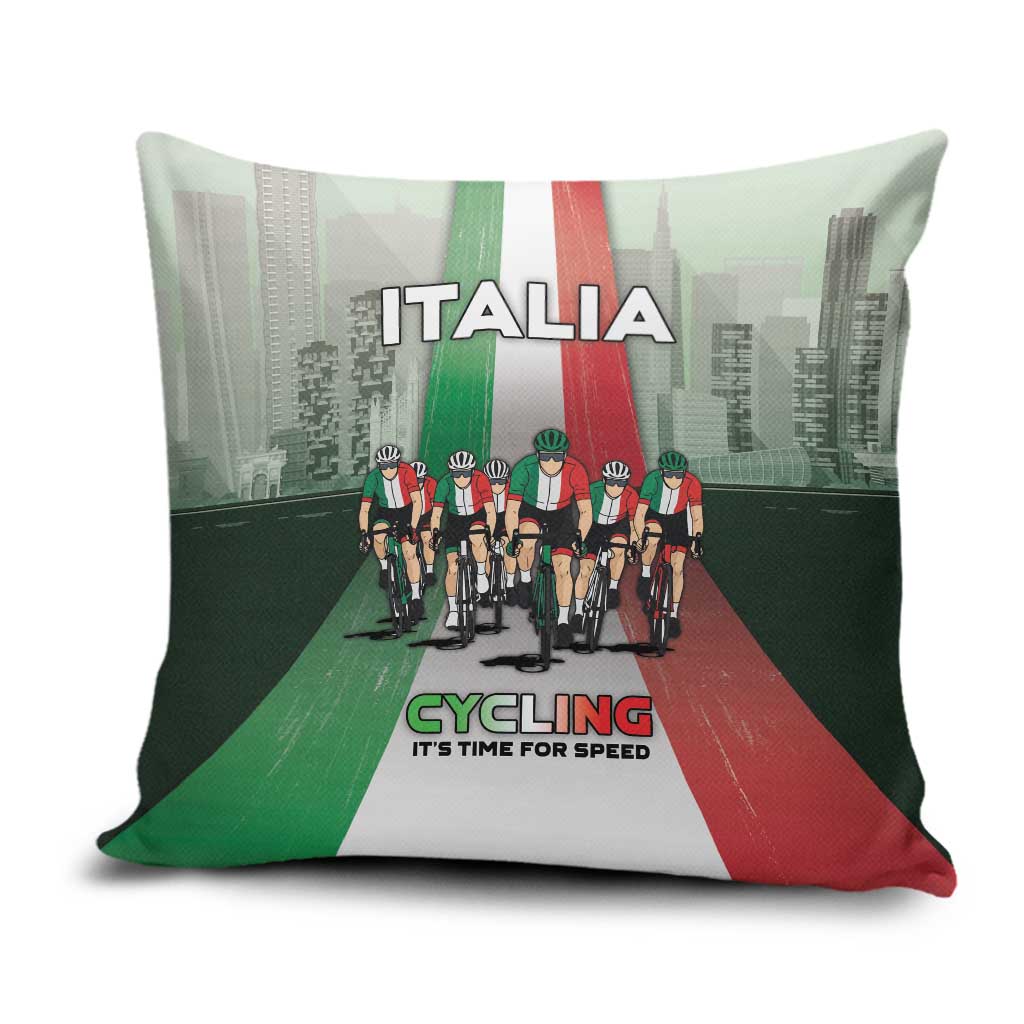 Italy Cycling Pillow Cover Life In The Bike Lane - Wonder Print Shop
