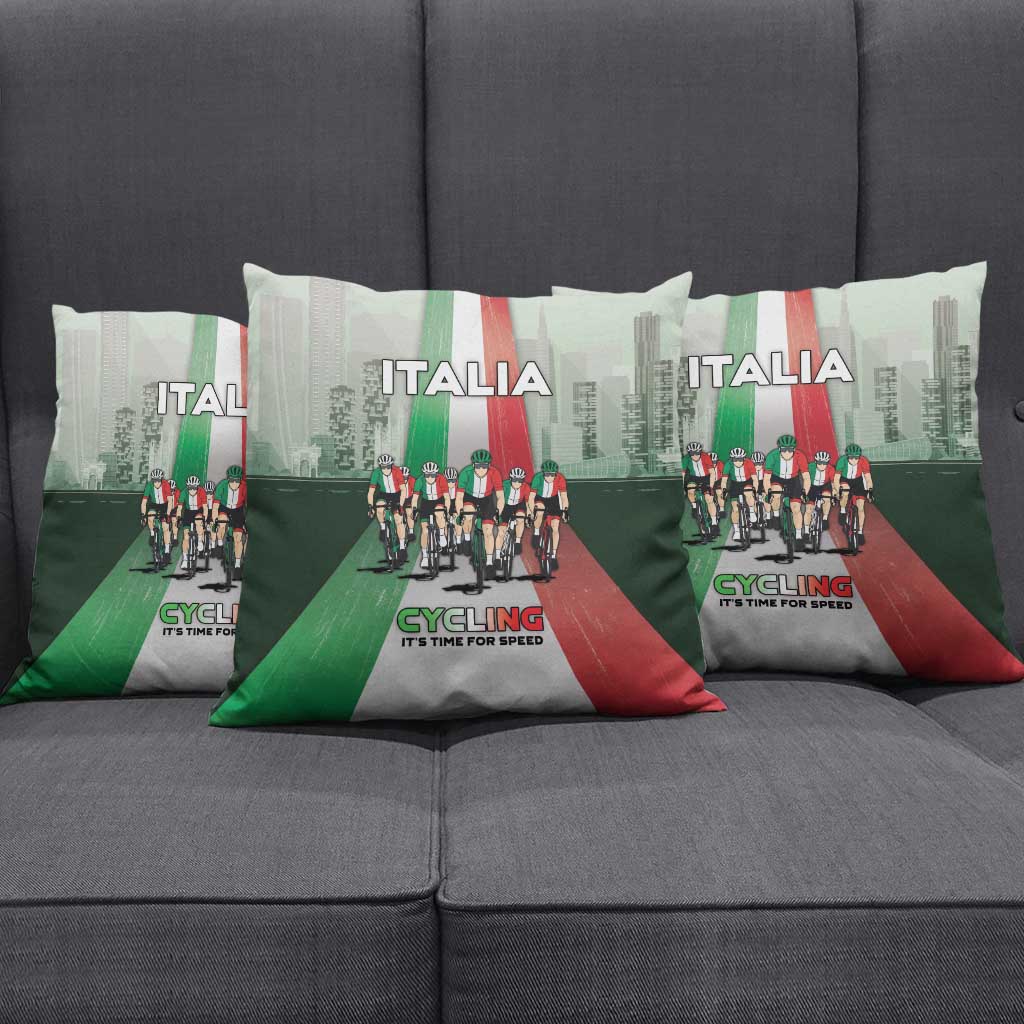 Italy Cycling Pillow Cover Life In The Bike Lane - Wonder Print Shop