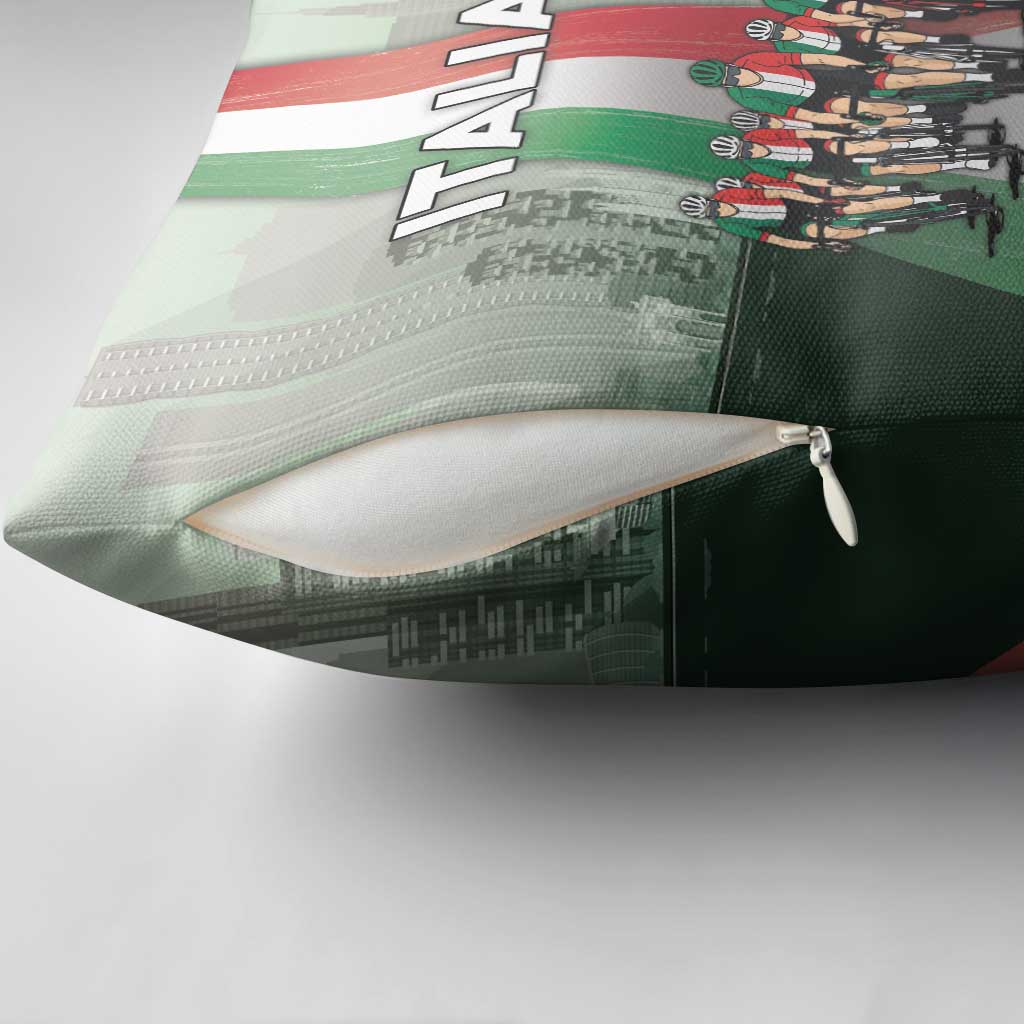 Italy Cycling Pillow Cover Life In The Bike Lane - Wonder Print Shop